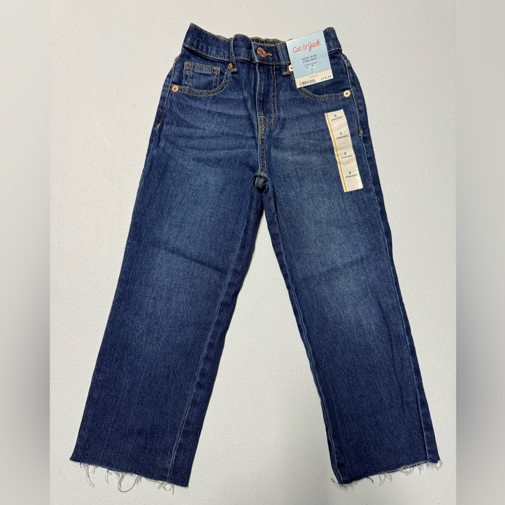 Girls Jeans,Straight, NWT, Stretch, Cat & Jack